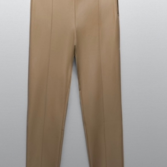 Zara vegan leather pants leggings - Picture 4 of 5